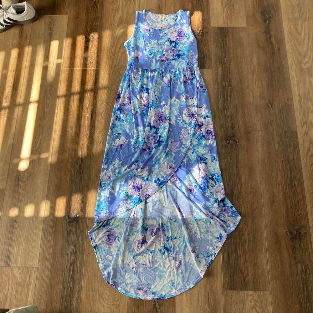 Women's Blue and Purple Dress